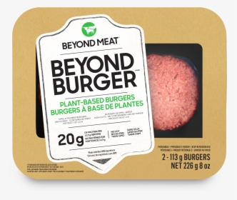 Uncooked Beyond Burgers In Its Brown, White, And Green - Beyond Meat Burger Canada, HD Png Download, Transparent PNG