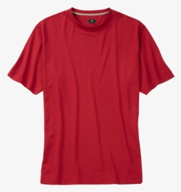 Red Crew Neck Tee Shirt - T-shirt, HD Png Download, Transparent PNG