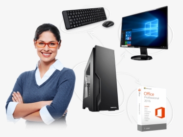 Choose Your Ultimate Desktop Pc Step By Step - Business Woman Smiling Png, Transparent Png, Transparent PNG