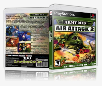 Army Men Air 2 Sony Playstation 1 Psx Ps1 Empty Custom - Army Men Air Attack 2 Ps2 Cover, HD Png Download, Transparent PNG
