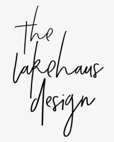 The Lakehaus Design Round - Calligraphy, HD Png Download, Transparent PNG