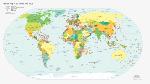 World Domain Extensions Map - World Map 2019 Countries, HD Png Download, Transparent PNG