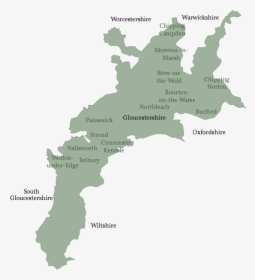 Map - Cotswold Area Of Outstanding Natural Beauty Map, HD Png Download, Transparent PNG