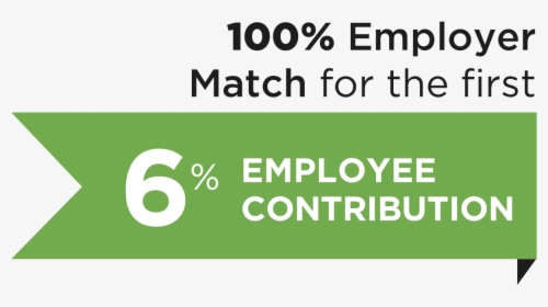 100 Percent Employer Match For First 6 Percent Employee - Campus Toverfluit, HD Png Download, Transparent PNG