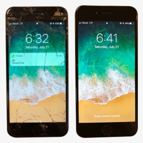 Greenfield Iphone Screen Repair - Iphone 8 Screen Repair Before And After, HD Png Download, Transparent PNG
