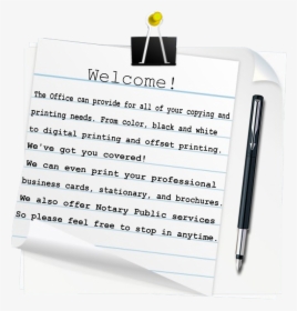Transparent Office Stationery Png - Handwriting, Png Download, Transparent PNG