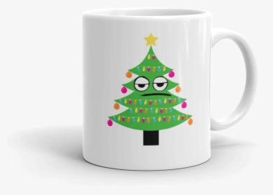 Annoyed Christmas Tree Mockup Handle On Right 11oz - Mug, HD Png Download, Transparent PNG