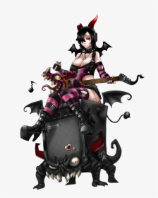 Evil Rocker - Rocker Girl Hentai, HD Png Download, Transparent PNG
