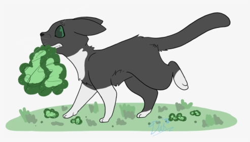 Cartoon Moss Png - Dog Catches Something, Transparent Png, Transparent PNG