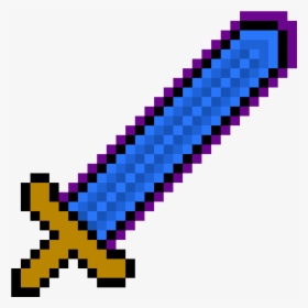 Minecraft Diamond Sword Cross, HD Png Download, Transparent PNG