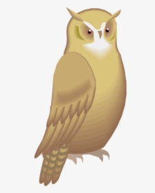 Snowy Owl Clipart Hoot - Great Horned Owl, HD Png Download, Transparent PNG