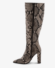 Lucille Cream Python Calf Boots - Knee-high Boot, HD Png Download, Transparent PNG