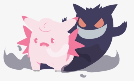 Gengar And Clefable, HD Png Download, Transparent PNG