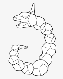 Pokemon Onix Coloring Pages Pokemon Coloriage Steelix - Drawing Of Onix Pokemon, HD Png Download, Transparent PNG
