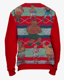 Red Tyson Punchout Inspired Ugly Christmas Sweatshirt - Mike Tyson Punch Out Sweater, HD Png Download, Transparent PNG