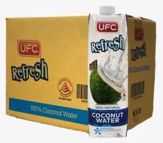 Ufc 100% Natural Coconut Juice   Title Ufc 100% Natural - Carton, HD Png Download, Transparent PNG