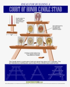Court Of Honor Candle Stand - Boy Scout Court Of Honor Ideas, HD Png Download, Transparent PNG