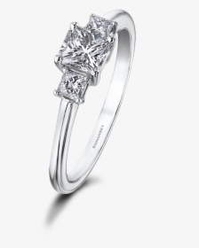 Shimansky My Girl Diamond Claw Set Trilogy Ring - Engagement Ring, HD Png Download, Transparent PNG