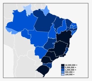 João Felipe Menegaz/wikipedia - Regions Of Brazil, HD Png Download, Transparent PNG