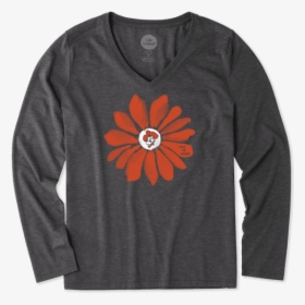 Women S Oklahoma State Cowboys Daisy Long Sleeve Cool - Cool Wisconsin Badger Shirts, HD Png Download, Transparent PNG