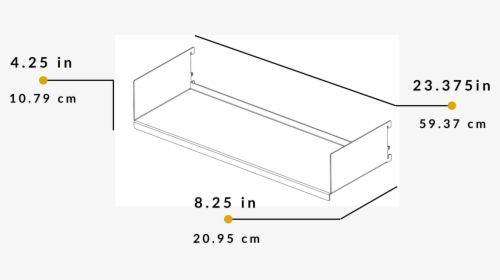 Shelf Dimensions - Coffee Table, HD Png Download, Transparent PNG
