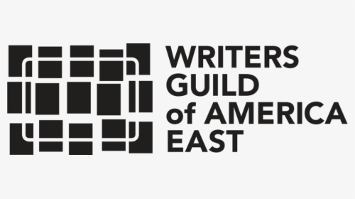Wgae Logo Rev Horiz Black Large - Writers Guild Of America, East, HD Png Download, Transparent PNG