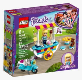 41389 Ice Cream Cart - Lego Friends Ice Cream Cart 41389, HD Png Download, Transparent PNG
