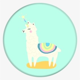 Llama Unicorn Popsocket, HD Png Download, Transparent PNG