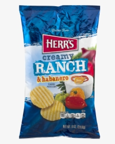 Herr Creamy Ranch And Habanero Chips, HD Png Download, Transparent PNG