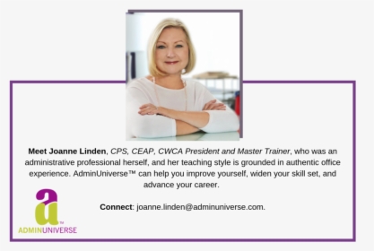 Meet Joanne Linden, Cps, Ceap, Cwca President And Master - Girl, HD Png Download, Transparent PNG