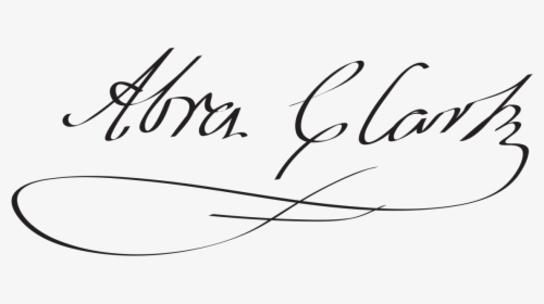 Abraham Clark Signature On The Declaration Of Independence, HD Png Download, Transparent PNG