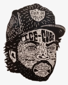 #icecube #rapper #rap #fuckthepolice #hiphop - Hip Hop Art Png, Transparent Png, Transparent PNG