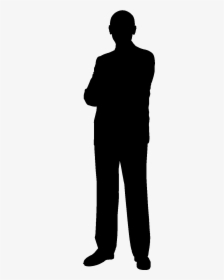 Sleeve Human Behavior Shoulder Silhouette - Standing Human Silhouette Vector, HD Png Download, Transparent PNG
