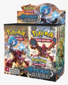 Xy Steam Siege Booster Box Main Image - Pokemon Cards Steam Siege, HD Png Download, Transparent PNG