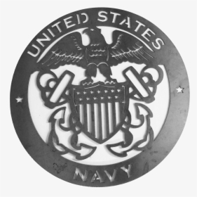 United States Navy Navy Logo Black And White, HD Png Download, Transparent PNG