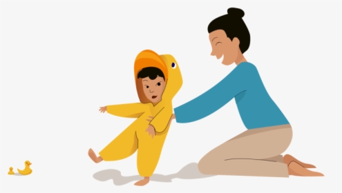 Growing Duck 🐣 Growing Family Mother Game Duck Caring - Cartoon, HD Png Download, Transparent PNG