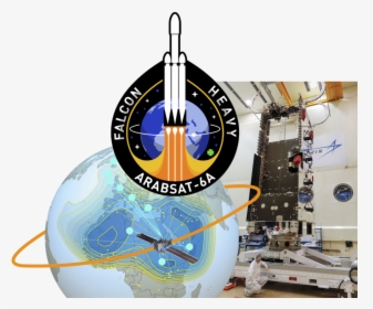 Spacex Patch And Arabsat-6a Satellite Being Prepared - Spacex Mars Patches, HD Png Download, Transparent PNG