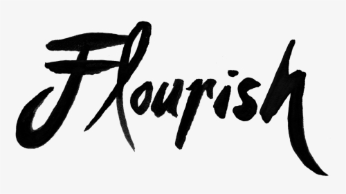 Flourish By Sean Martorana - Calligraphy, HD Png Download, Transparent PNG