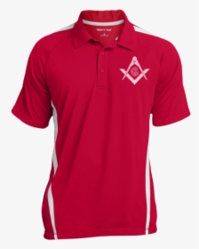 Square & Compass Colorblock 3-button Polo - Polo Shirt, HD Png Download, Transparent PNG
