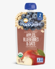 Apples, Blueberries & Oats   Class Fotorama Img - Happy Baby Apple Blueberry Oats, HD Png Download, Transparent PNG