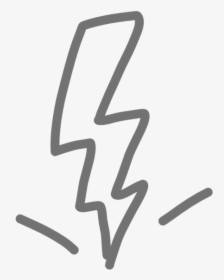 Pain Lightning Bolt - Calligraphy, HD Png Download, Transparent PNG