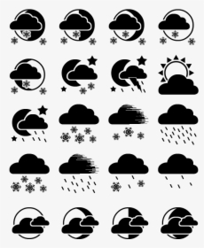 Flat Weather Icons Png - Weather Icons Png Flat, Transparent Png, Transparent PNG