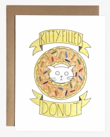 Kitty Filled Donut, HD Png Download, Transparent PNG
