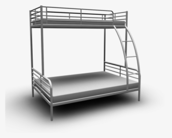 Appealing Silver Cymax Bunk Beds Plus Mattress For - Ikea Bunk Bed Frame, HD Png Download, Transparent PNG