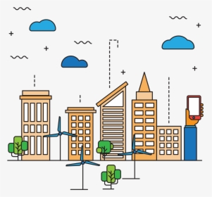 Smart City - Smart City Clip Art, HD Png Download, Transparent PNG