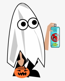 Cartoon Ghost Trick Or Treater, HD Png Download, Transparent PNG