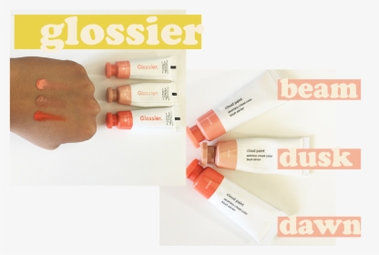 Glossier Cloud Paints Swatches Colors New Review , - Orange, HD Png Download, Transparent PNG