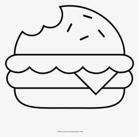 Cheeseburger Coloring Page - Cheeseburger, HD Png Download, Transparent PNG