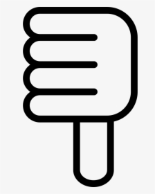 Thumb Down Basic Symbol Outline, HD Png Download, Transparent PNG