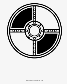 Round Shield Coloring Page - Round Shield Coloring Pages, HD Png Download, Transparent PNG